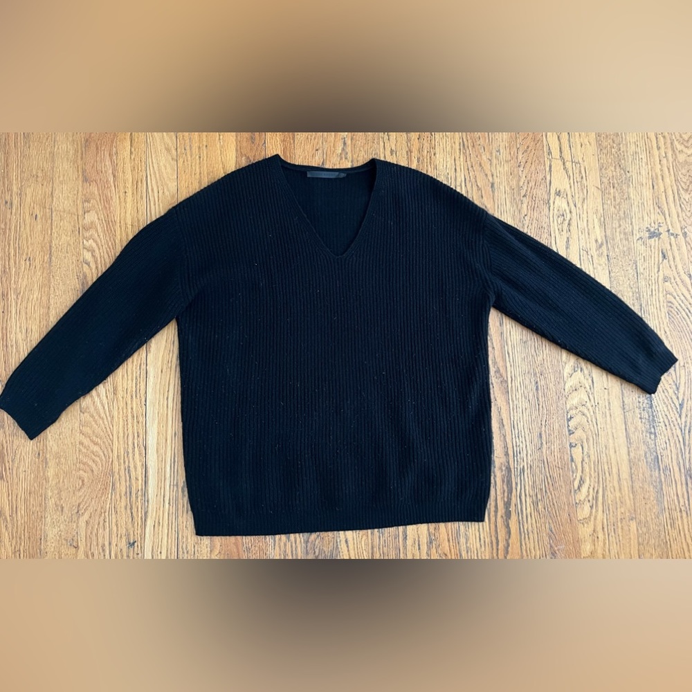 Jenni Kayne Cashmere Cabin Sweater Black Size Medium